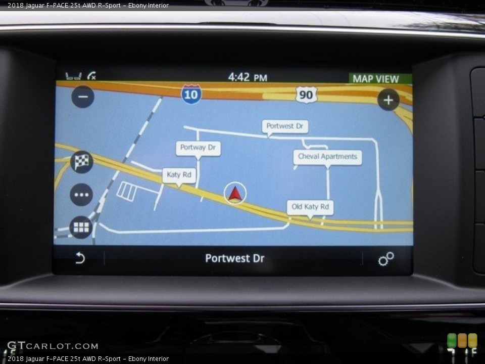 Ebony Interior Navigation for the 2018 Jaguar F-PACE 25t AWD R-Sport #125427826