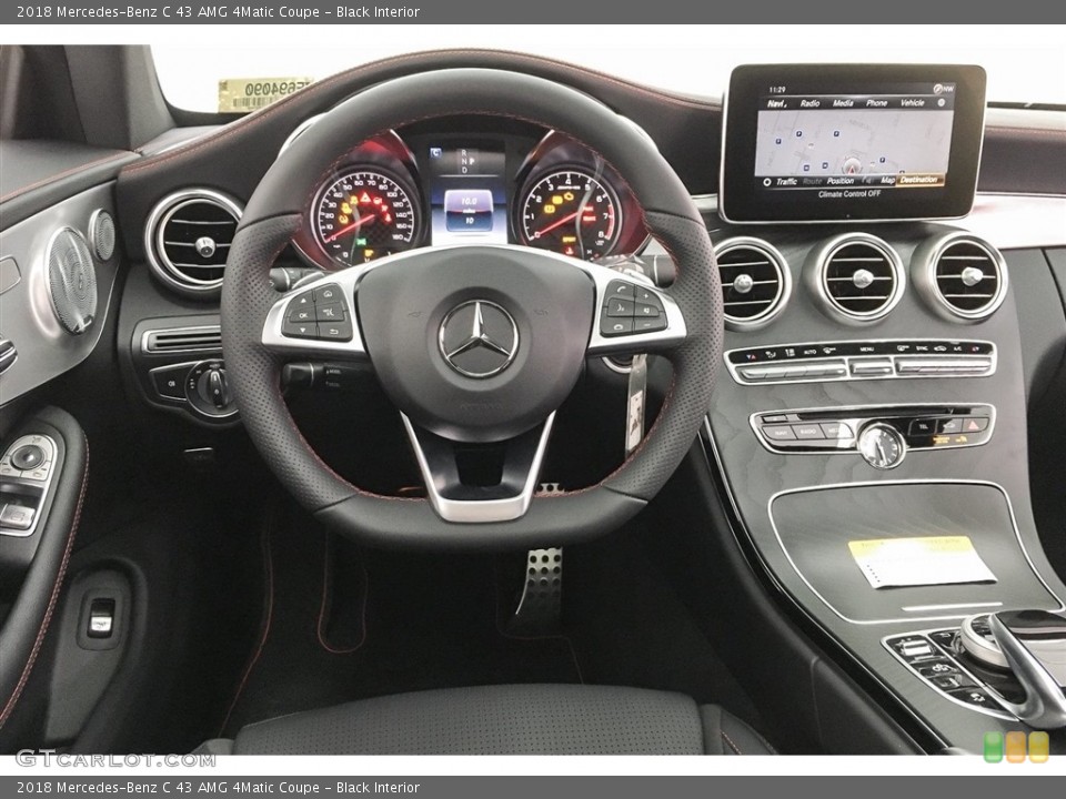 Black Interior Dashboard for the 2018 Mercedes-Benz C 43 AMG 4Matic Coupe #125445262