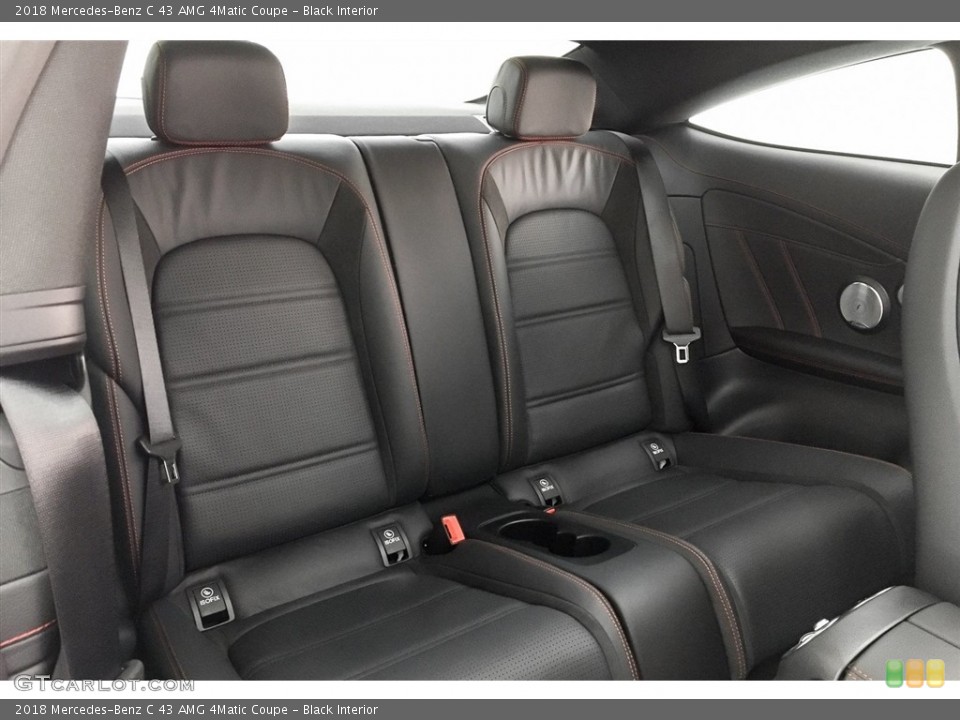 Black Interior Rear Seat for the 2018 Mercedes-Benz C 43 AMG 4Matic Coupe #125445499
