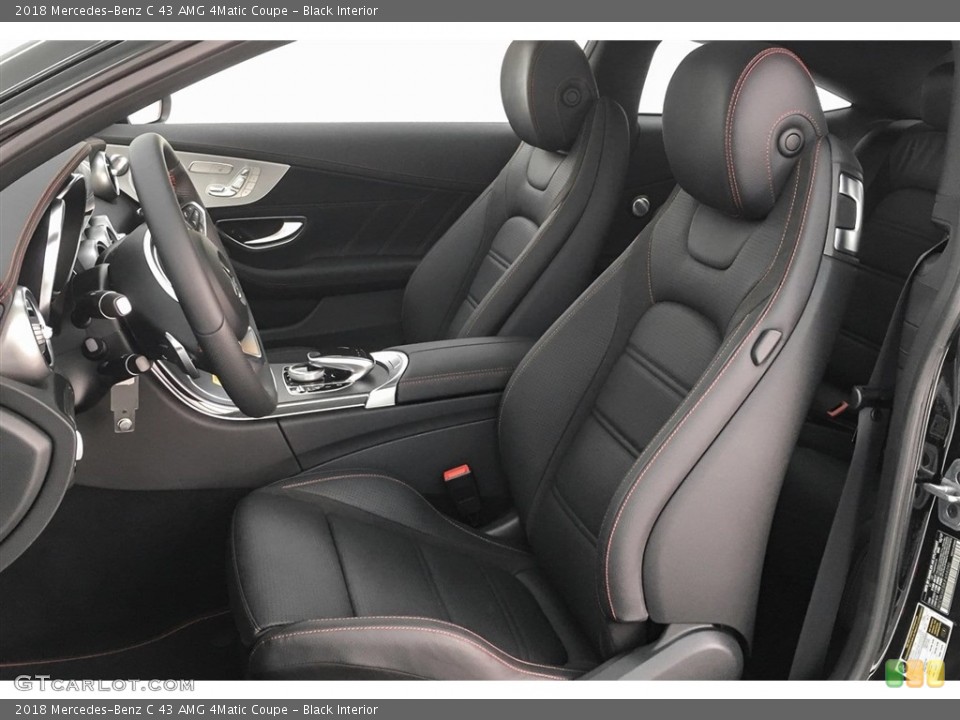 Black Interior Front Seat for the 2018 Mercedes-Benz C 43 AMG 4Matic Coupe #125445550