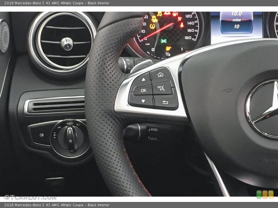 Black Interior Controls for the 2018 Mercedes-Benz C 43 AMG 4Matic Coupe #125445640