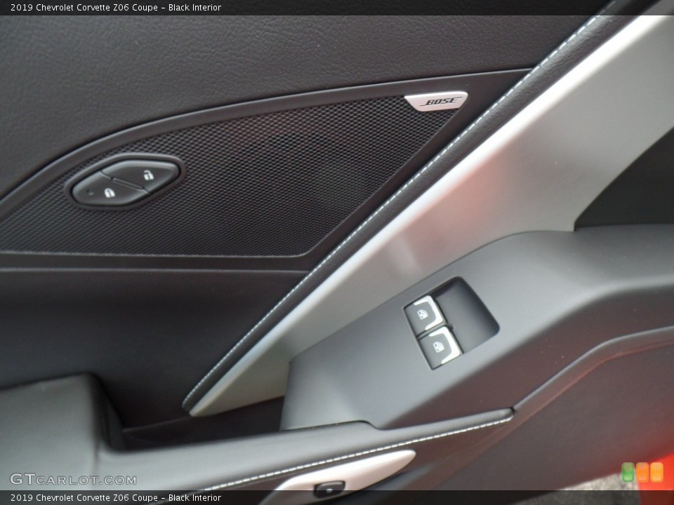 Black Interior Controls for the 2019 Chevrolet Corvette Z06 Coupe #125445649