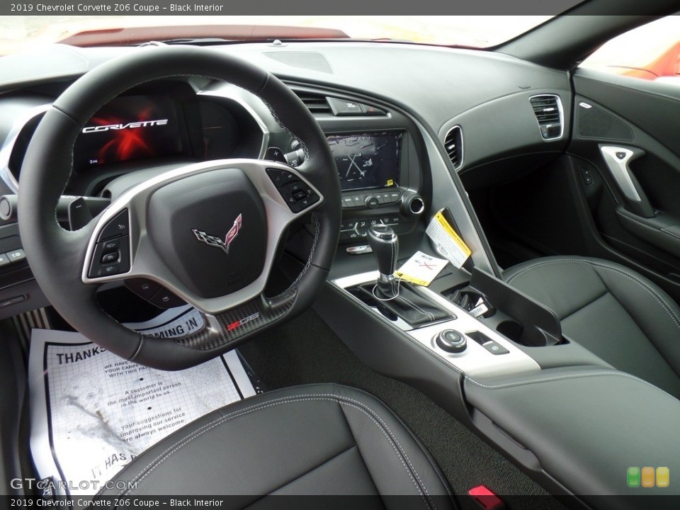 Black Interior Prime Interior for the 2019 Chevrolet Corvette Z06 Coupe #125445715