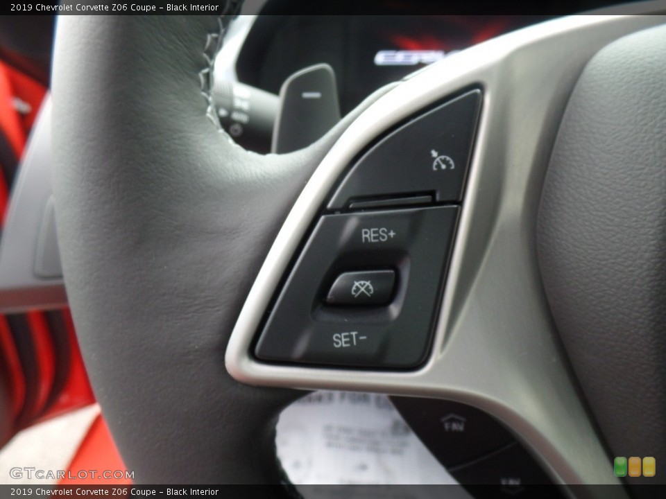 Black Interior Controls for the 2019 Chevrolet Corvette Z06 Coupe #125445796