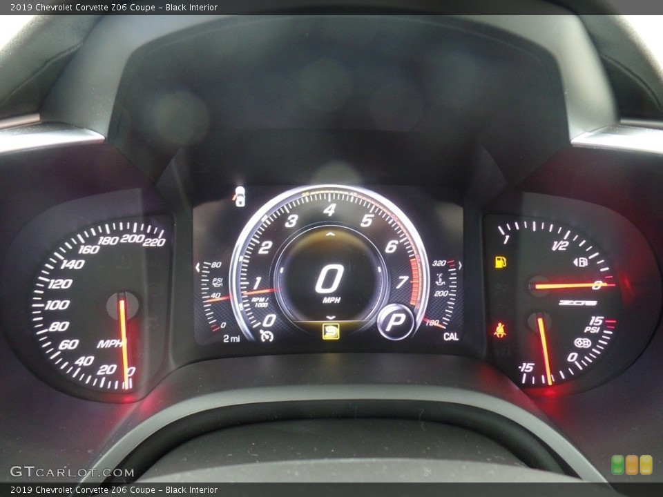 Black Interior Gauges for the 2019 Chevrolet Corvette Z06 Coupe #125445853