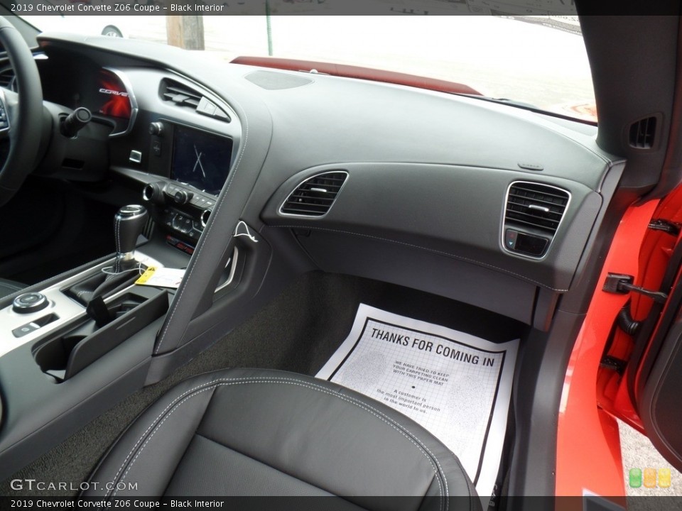 Black Interior Dashboard for the 2019 Chevrolet Corvette Z06 Coupe #125446150