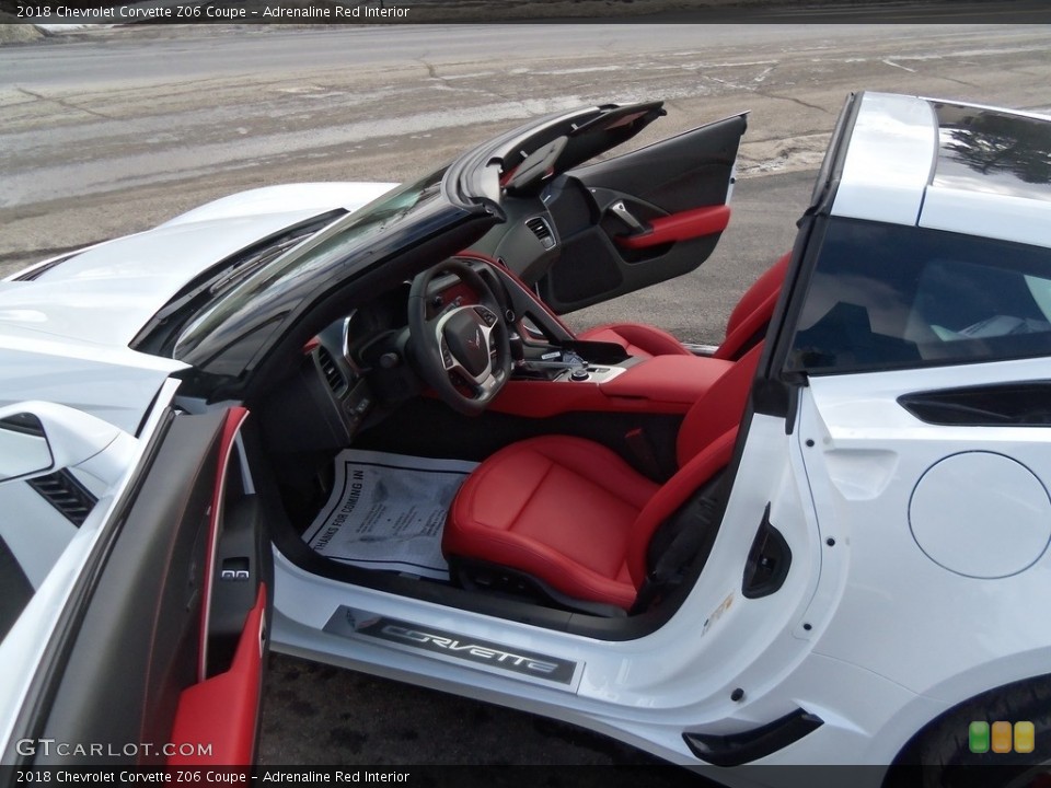Adrenaline Red Interior Front Seat for the 2018 Chevrolet Corvette Z06 Coupe #125447824