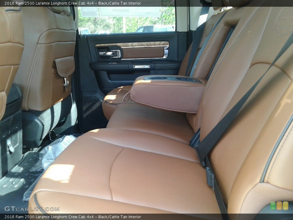Black/Cattle Tan Interior Rear Seat for the 2018 Ram 2500 Laramie Longhorn Crew Cab 4x4 #125449513
