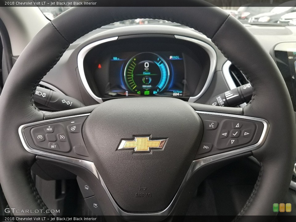 Jet Black/Jet Black Interior Steering Wheel for the 2018 Chevrolet Volt LT #125452243