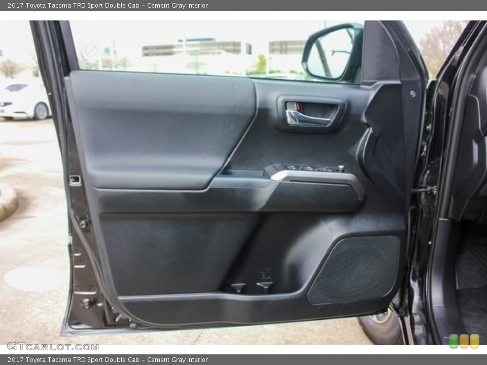 Cement Gray Interior Door Panel for the 2017 Toyota Tacoma TRD Sport Double Cab #125454057