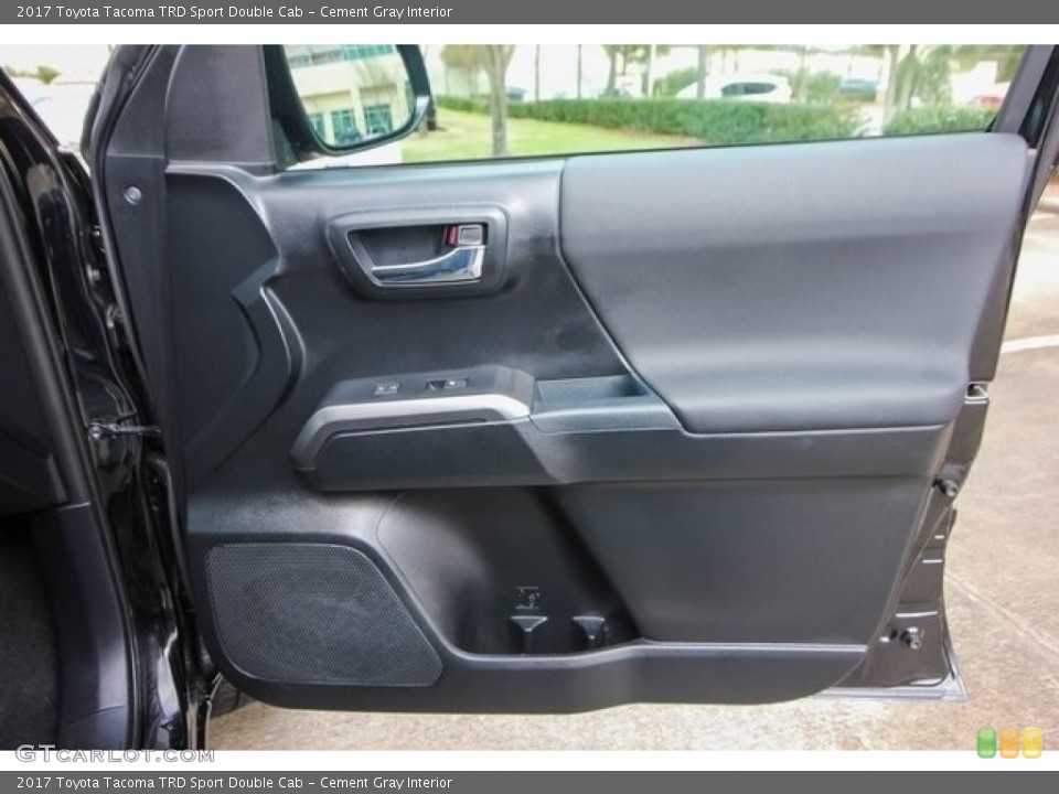 Cement Gray Interior Door Panel for the 2017 Toyota Tacoma TRD Sport Double Cab #125454186