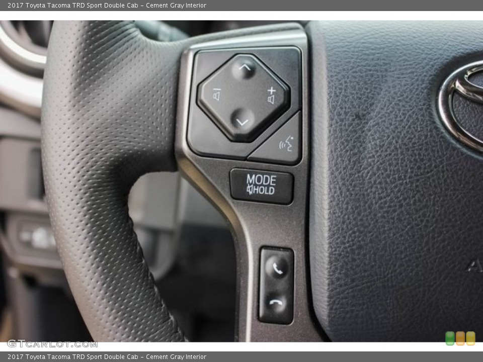 Cement Gray Interior Controls for the 2017 Toyota Tacoma TRD Sport Double Cab #125454342