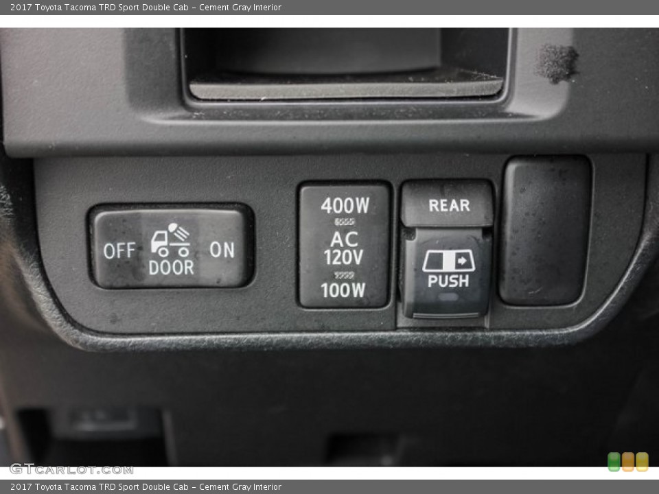 Cement Gray Interior Controls for the 2017 Toyota Tacoma TRD Sport Double Cab #125454357