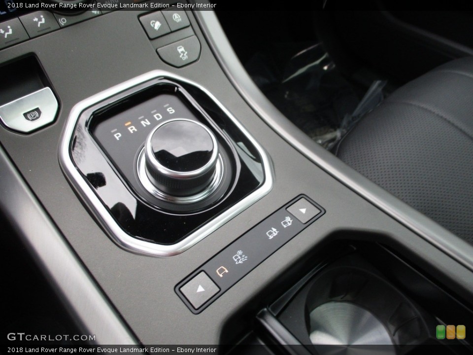 Ebony Interior Transmission for the 2018 Land Rover Range Rover Evoque Landmark Edition #125458960
