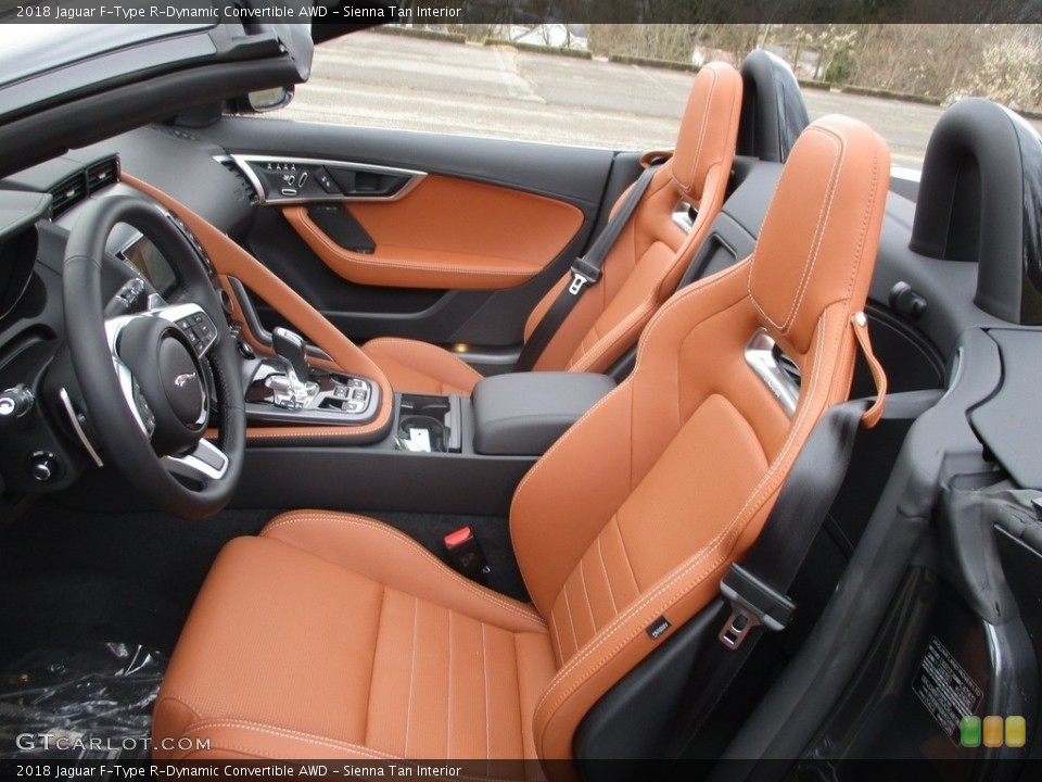 Sienna Tan Interior Photo for the 2018 Jaguar F-Type R-Dynamic Convertible AWD #125461383