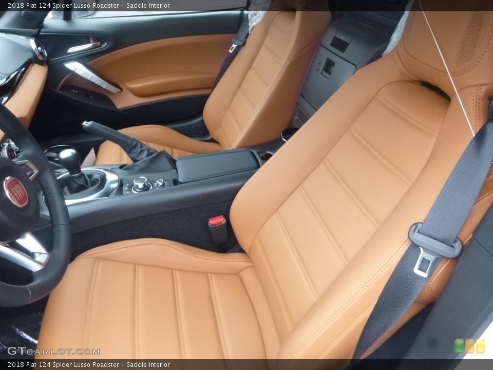 Saddle Interior Front Seat for the 2018 Fiat 124 Spider Lusso Roadster #125461893