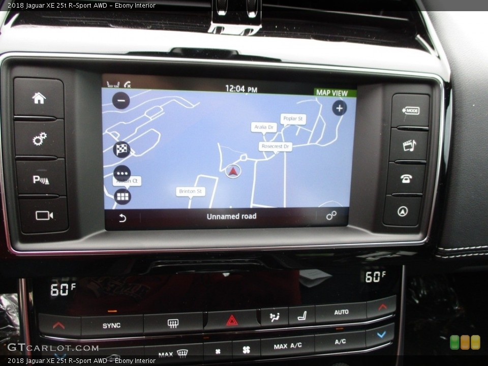 Ebony Interior Navigation for the 2018 Jaguar XE 25t R-Sport AWD #125461923