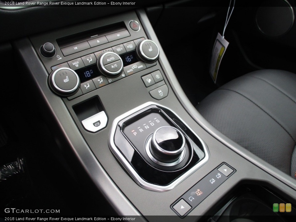 Ebony Interior Transmission for the 2018 Land Rover Range Rover Evoque Landmark Edition #125463456