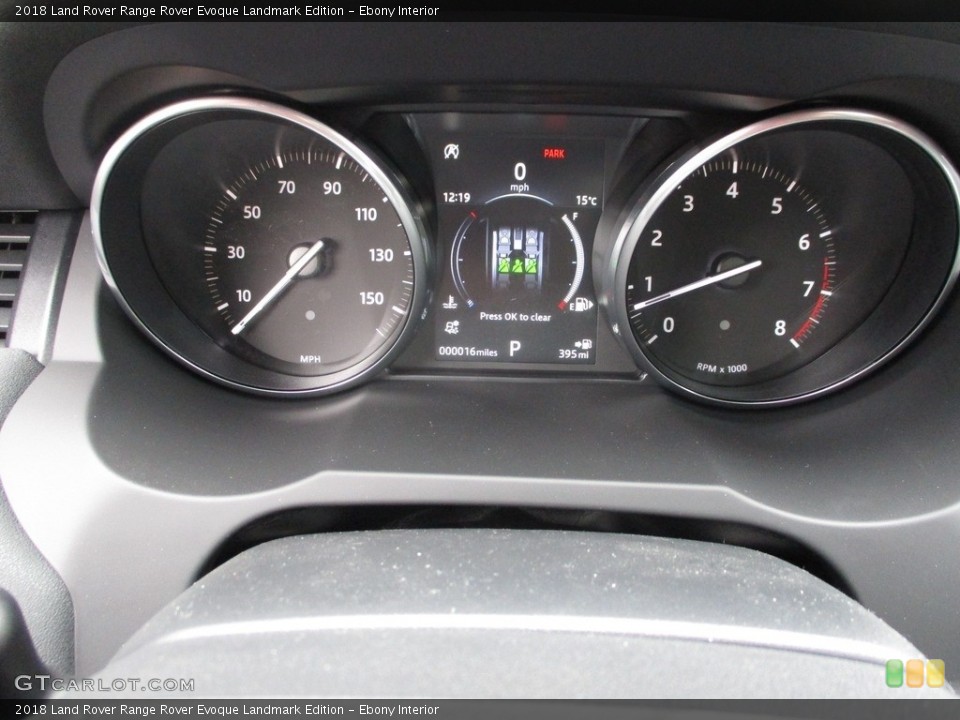 Ebony Interior Gauges for the 2018 Land Rover Range Rover Evoque Landmark Edition #125463543
