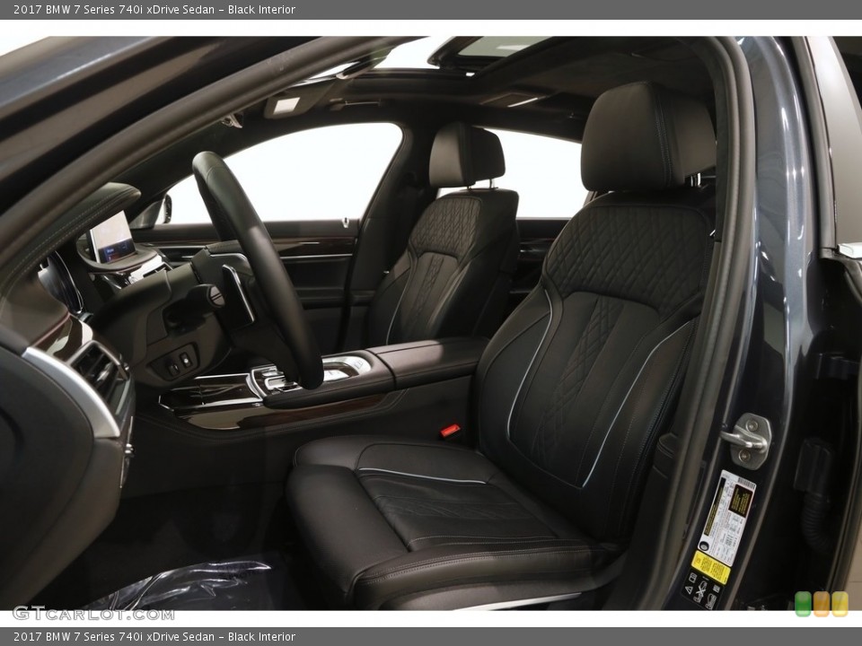 Black Interior Front Seat for the 2017 BMW 7 Series 740i xDrive Sedan #125473544