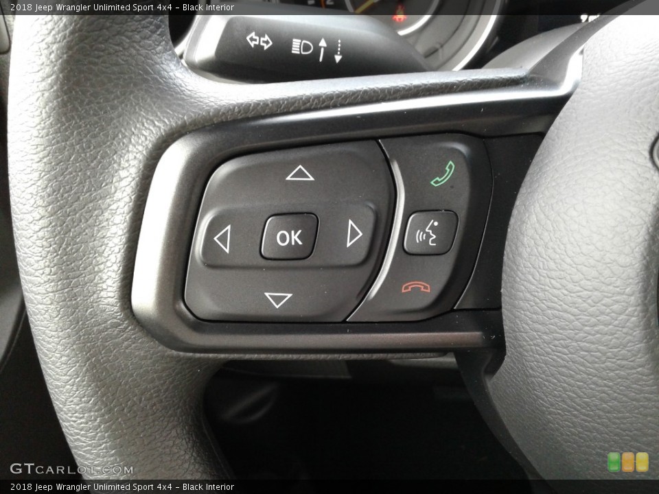 Black Interior Controls for the 2018 Jeep Wrangler Unlimited Sport 4x4 #125474409