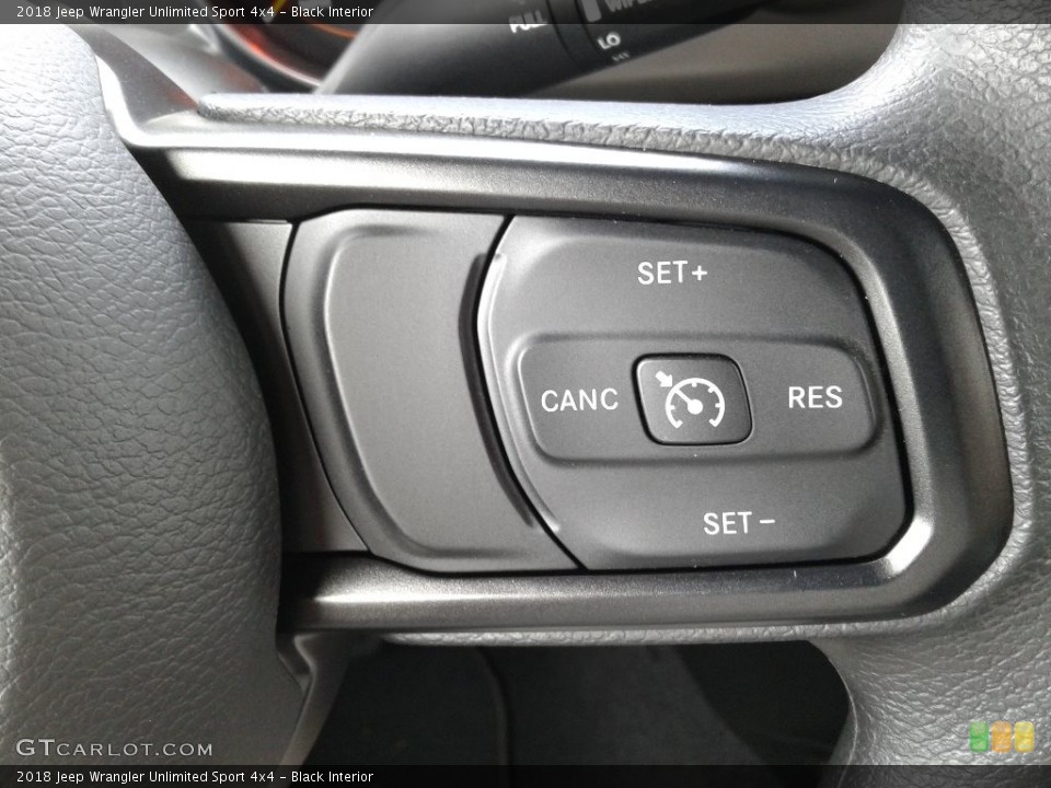Black Interior Controls for the 2018 Jeep Wrangler Unlimited Sport 4x4 #125474418