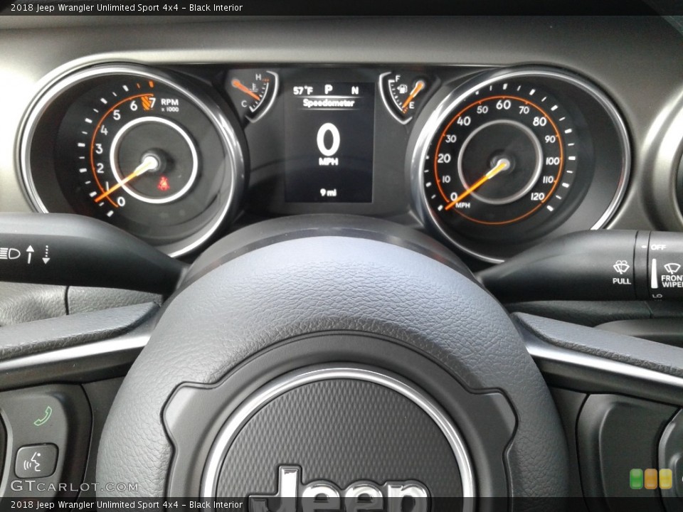 Black Interior Gauges for the 2018 Jeep Wrangler Unlimited Sport 4x4 #125474445