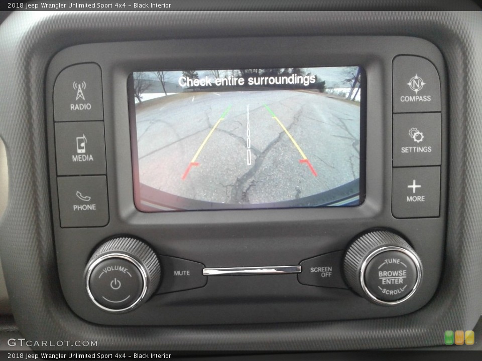 Black Interior Controls for the 2018 Jeep Wrangler Unlimited Sport 4x4 #125474514