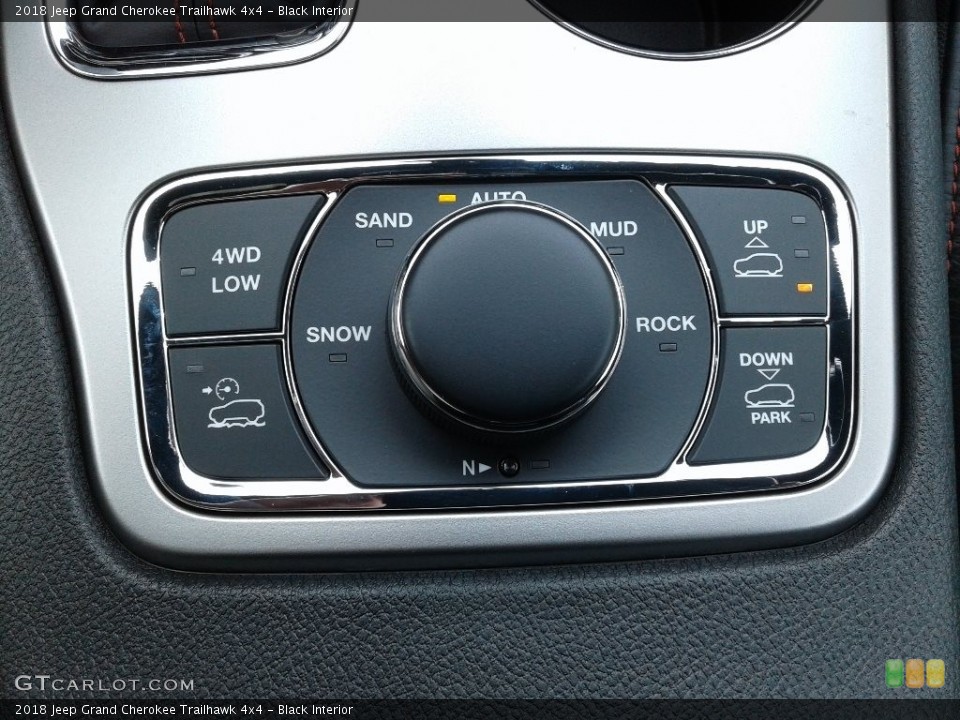 Black Interior Controls for the 2018 Jeep Grand Cherokee Trailhawk 4x4 #125475458