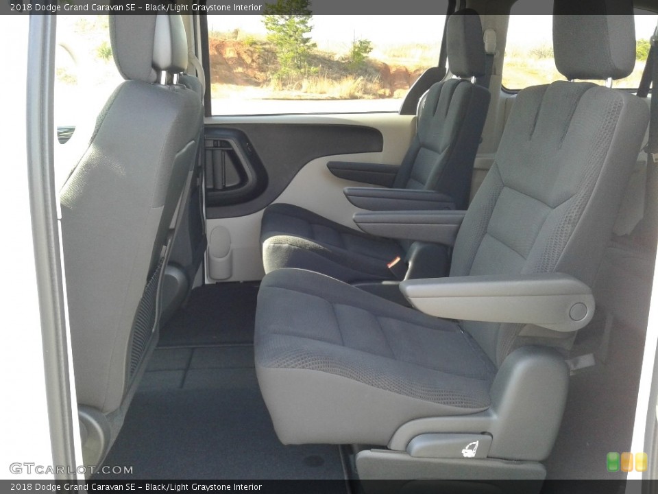Black/Light Graystone Interior Rear Seat for the 2018 Dodge Grand Caravan SE #125492480