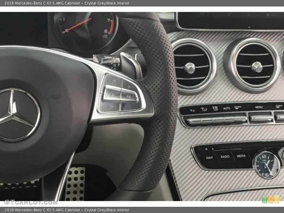 Crystal Grey/Black Interior Controls for the 2018 Mercedes-Benz C 63 S AMG Cabriolet #125494955