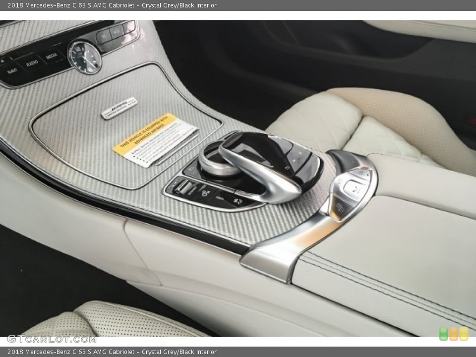 Crystal Grey/Black Interior Controls for the 2018 Mercedes-Benz C 63 S AMG Cabriolet #125494994
