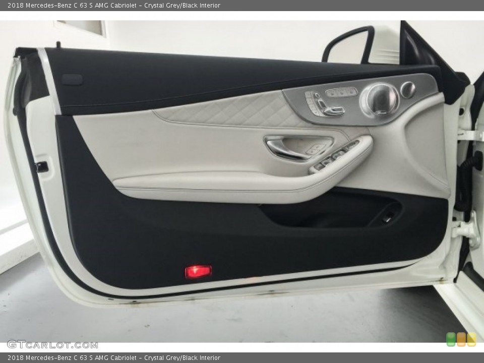 Crystal Grey/Black Interior Door Panel for the 2018 Mercedes-Benz C 63 S AMG Cabriolet #125495037