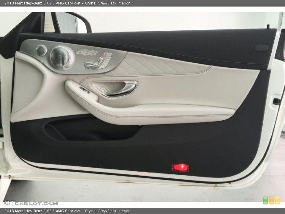 Crystal Grey/Black Interior Door Panel for the 2018 Mercedes-Benz C 63 S AMG Cabriolet #125495159