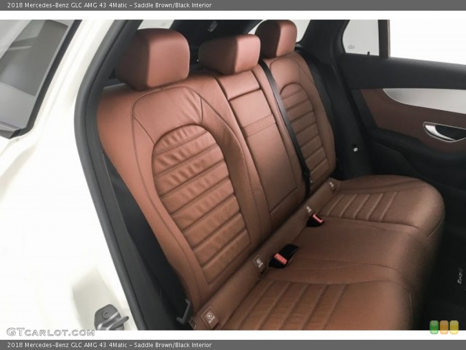 Saddle Brown/Black Interior Rear Seat for the 2018 Mercedes-Benz GLC AMG 43 4Matic #125495435