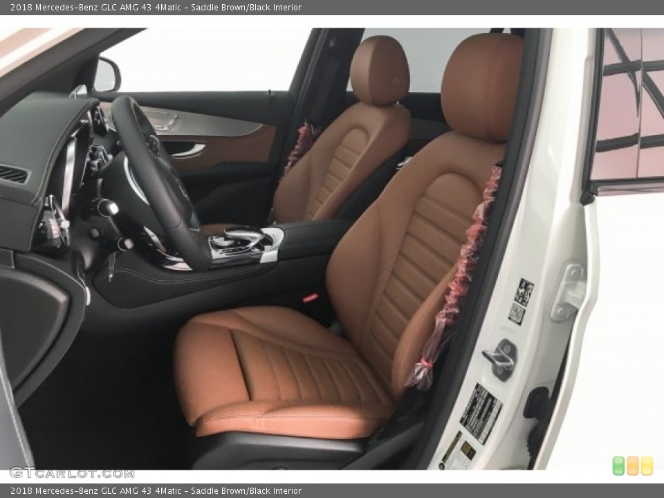 Saddle Brown/Black Interior Front Seat for the 2018 Mercedes-Benz GLC AMG 43 4Matic #125495469