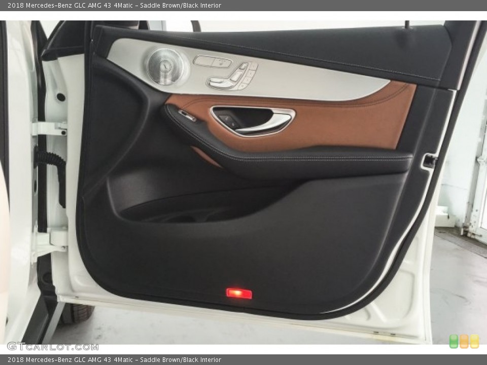 Saddle Brown/Black Interior Door Panel for the 2018 Mercedes-Benz GLC AMG 43 4Matic #125495729
