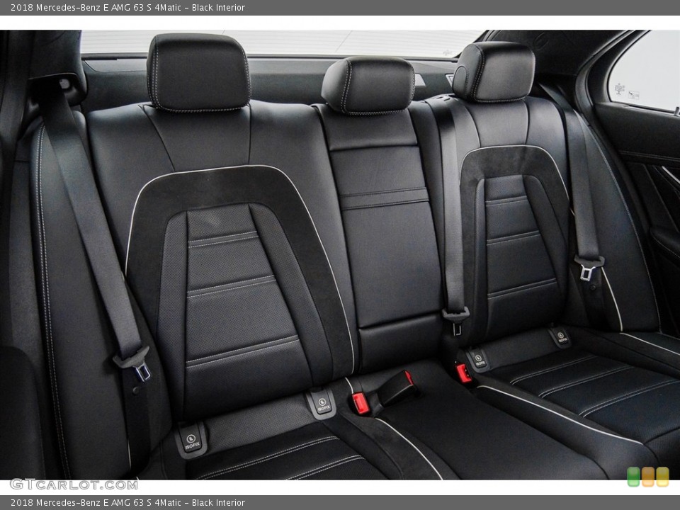Black Interior Rear Seat for the 2018 Mercedes-Benz E AMG 63 S 4Matic #125497928