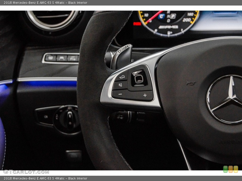 Black Interior Controls for the 2018 Mercedes-Benz E AMG 63 S 4Matic #125498111