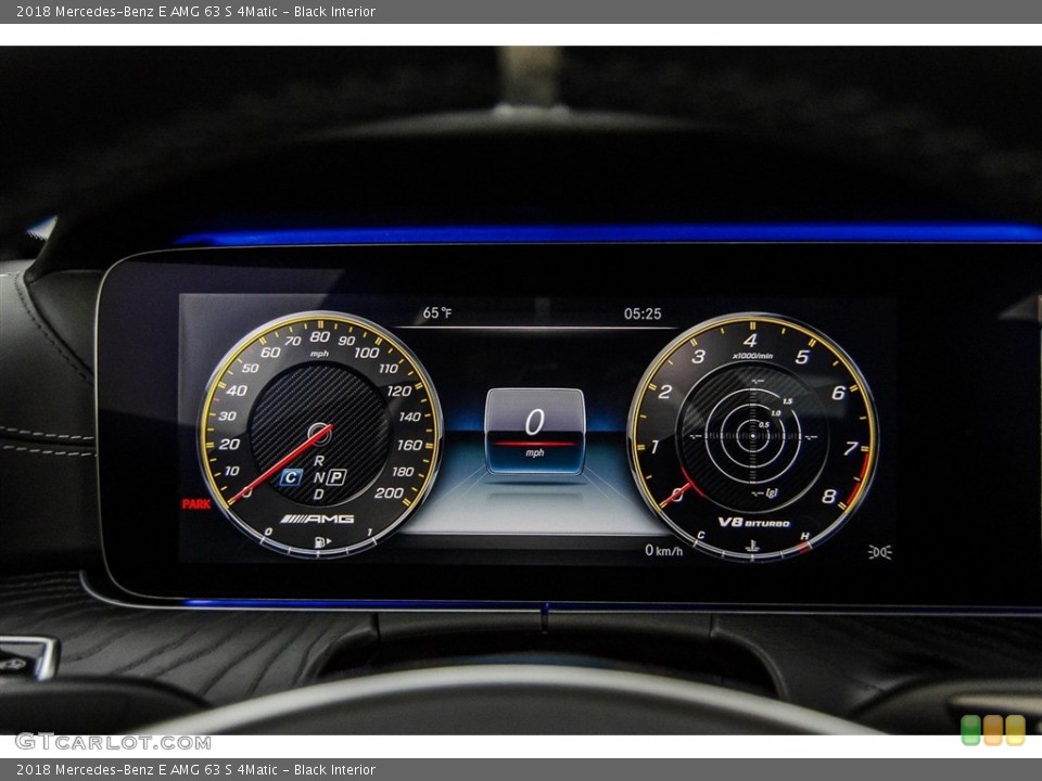 Black Interior Gauges for the 2018 Mercedes-Benz E AMG 63 S 4Matic #125498714