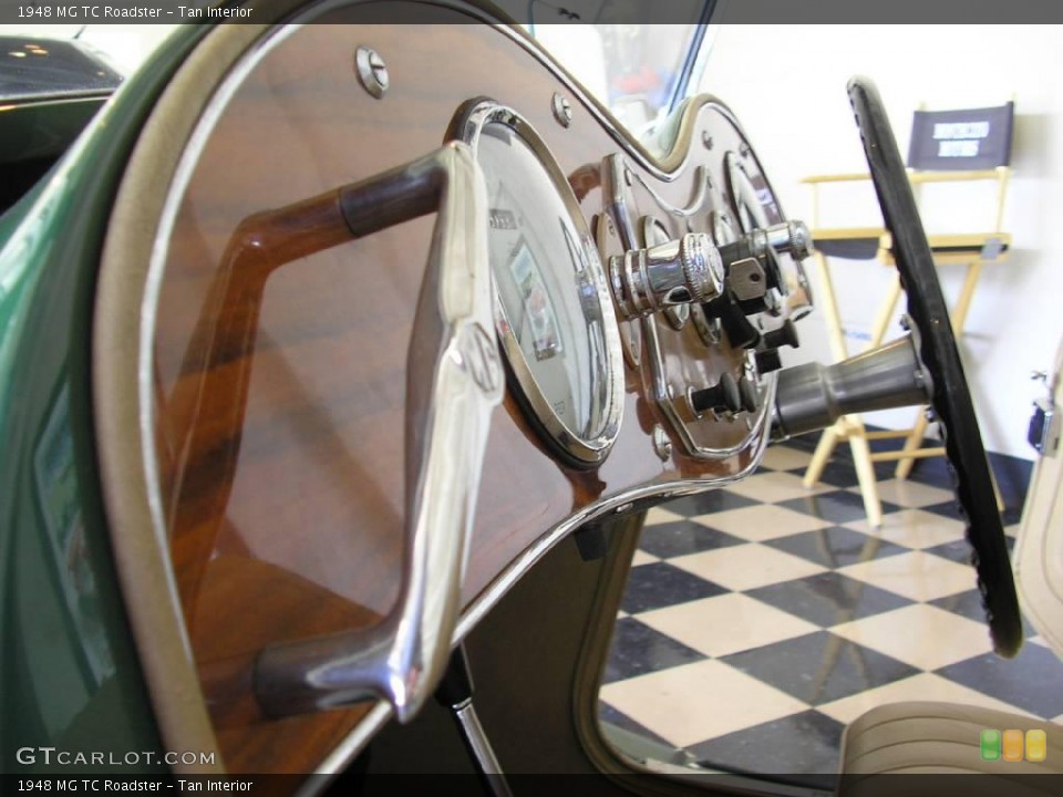 Tan Interior Dashboard for the 1948 MG TC Roadster #12550935