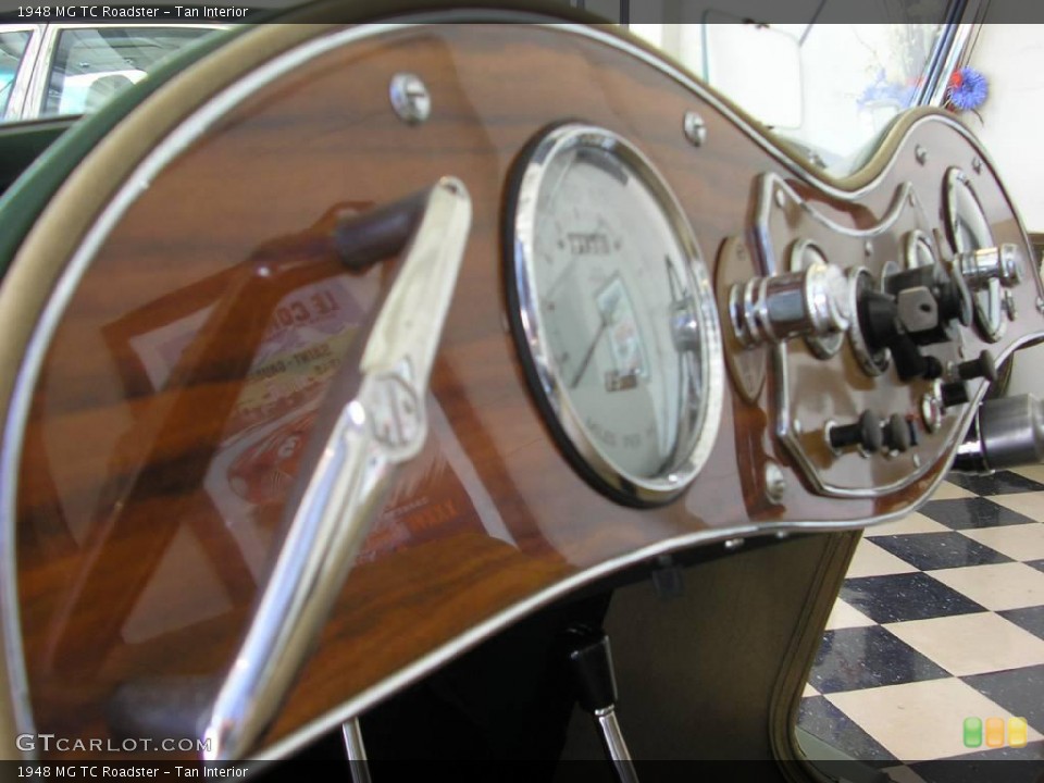Tan Interior Dashboard for the 1948 MG TC Roadster #12550940