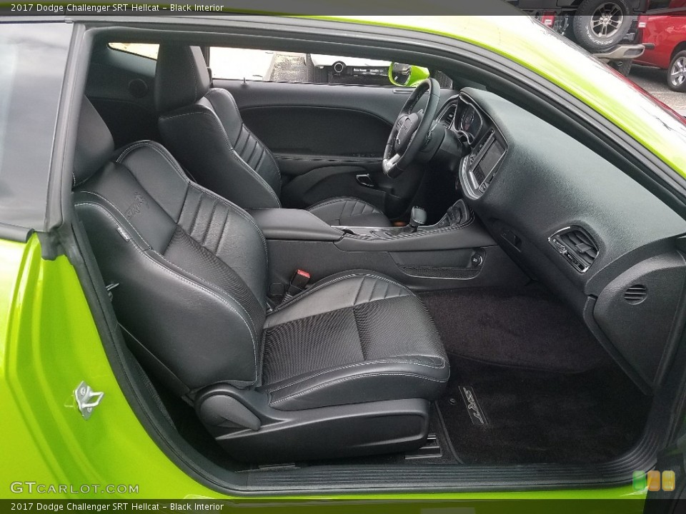 Black Interior Front Seat for the 2017 Dodge Challenger SRT Hellcat #125511359