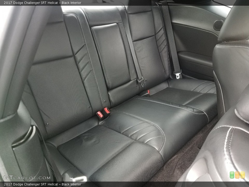 Black Interior Rear Seat for the 2017 Dodge Challenger SRT Hellcat #125511389