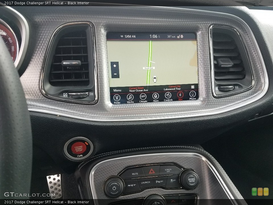 Black Interior Navigation for the 2017 Dodge Challenger SRT Hellcat #125511722