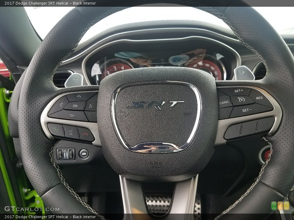 Black Interior Steering Wheel for the 2017 Dodge Challenger SRT Hellcat #125511764