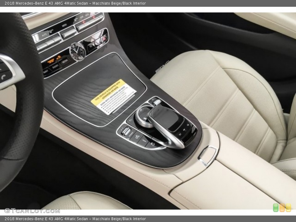 Macchiato Beige/Black Interior Transmission for the 2018 Mercedes-Benz E 43 AMG 4Matic Sedan #125511851