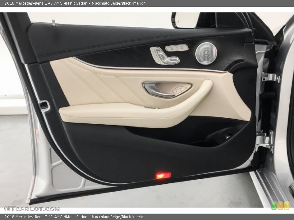 Macchiato Beige/Black Interior Door Panel for the 2018 Mercedes-Benz E 43 AMG 4Matic Sedan #125511929