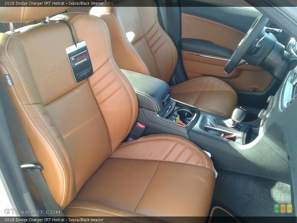 Sepia/Black 2018 Dodge Charger Interiors