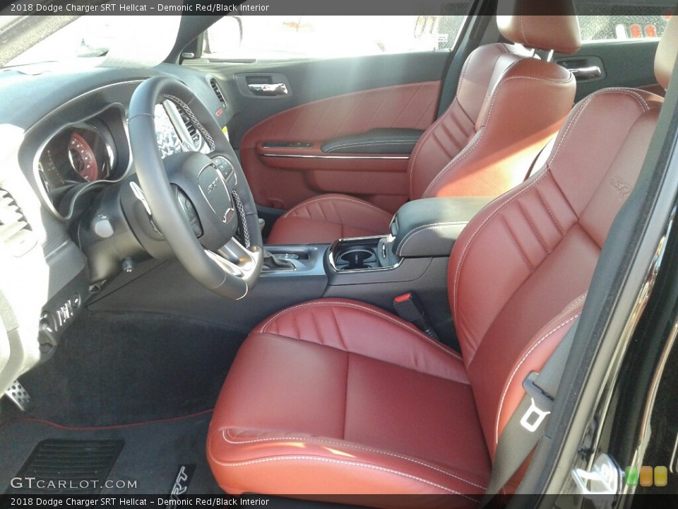 Demonic Red/Black Interior Photo for the 2018 Dodge Charger SRT Hellcat #125526559